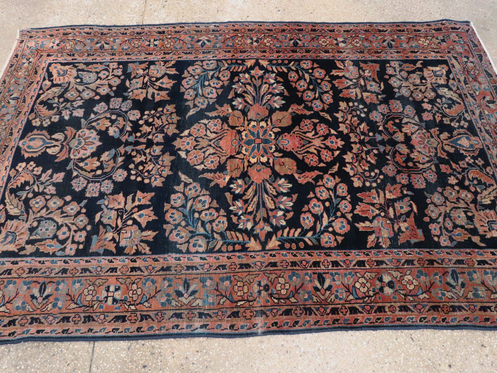 Vintage Persian Sarouk Rug, No.22161 - Gsblank