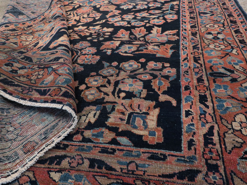 Vintage Persian Sarouk Rug, No.22161 - Gsblank