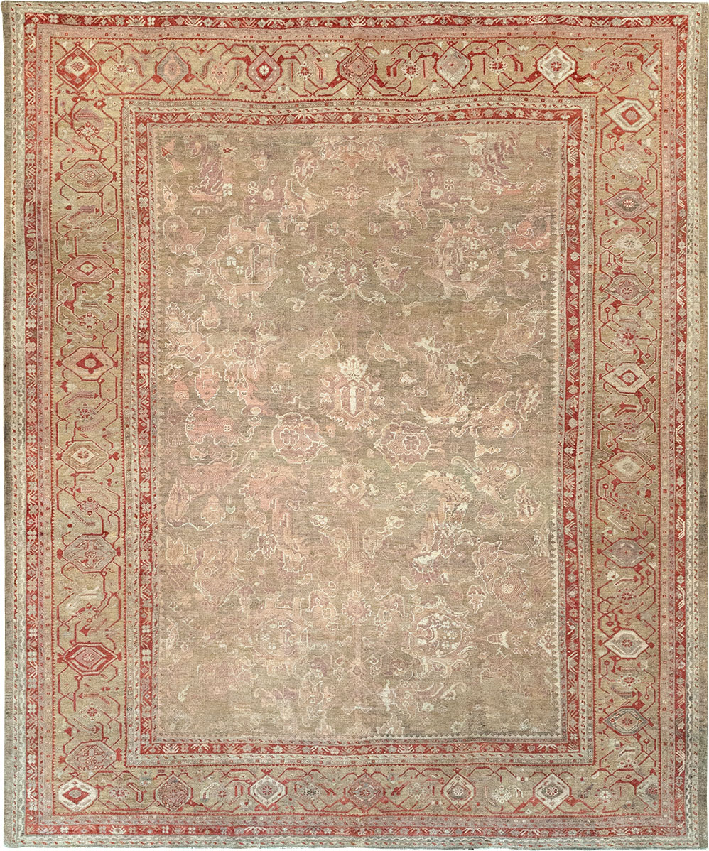 Antique Turkish Oushak Carpet, No.22167 - Gsblank