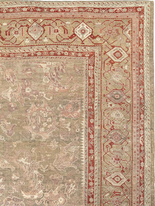 Antique Turkish Oushak Carpet, No.22167 - Gsblank