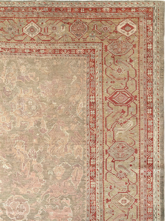 Antique Turkish Oushak Carpet, No.22167 - Gsblank