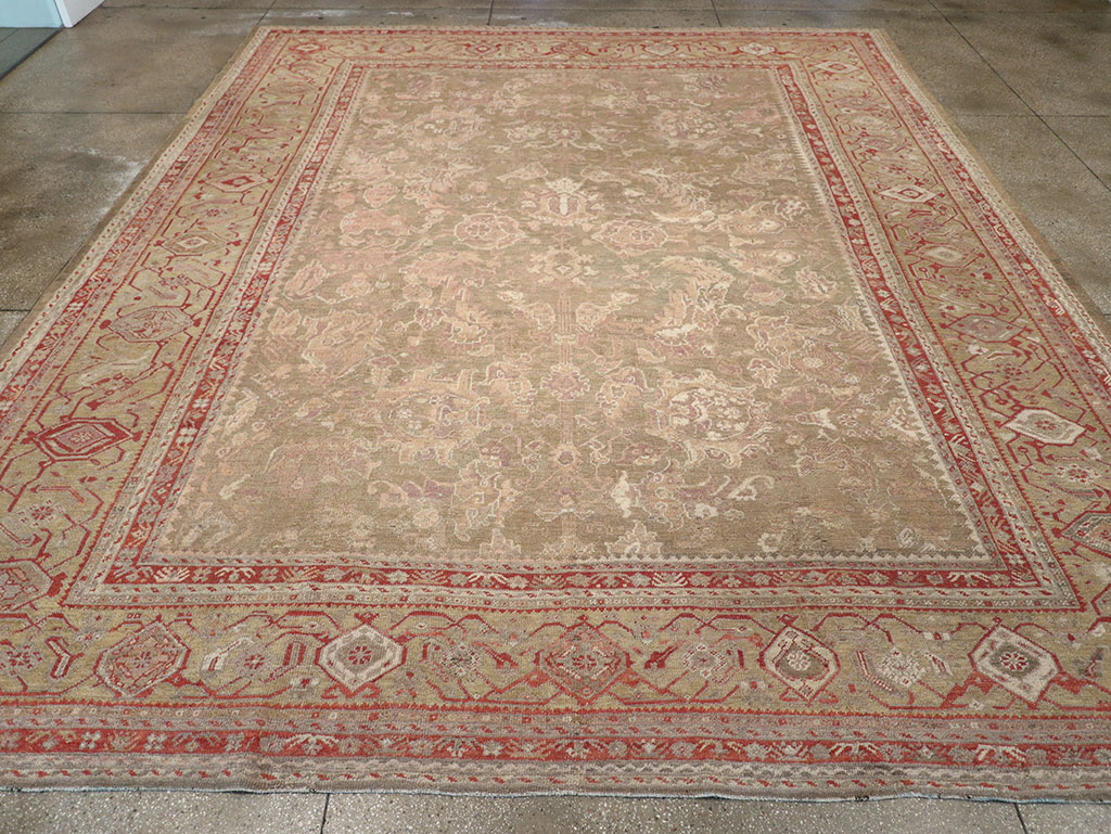 Antique Turkish Oushak Carpet, No.22167 - Gsblank