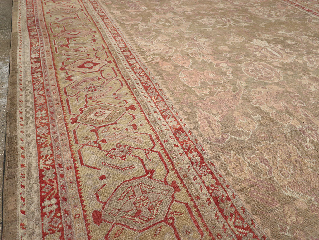Antique Turkish Oushak Carpet, No.22167 - Gsblank