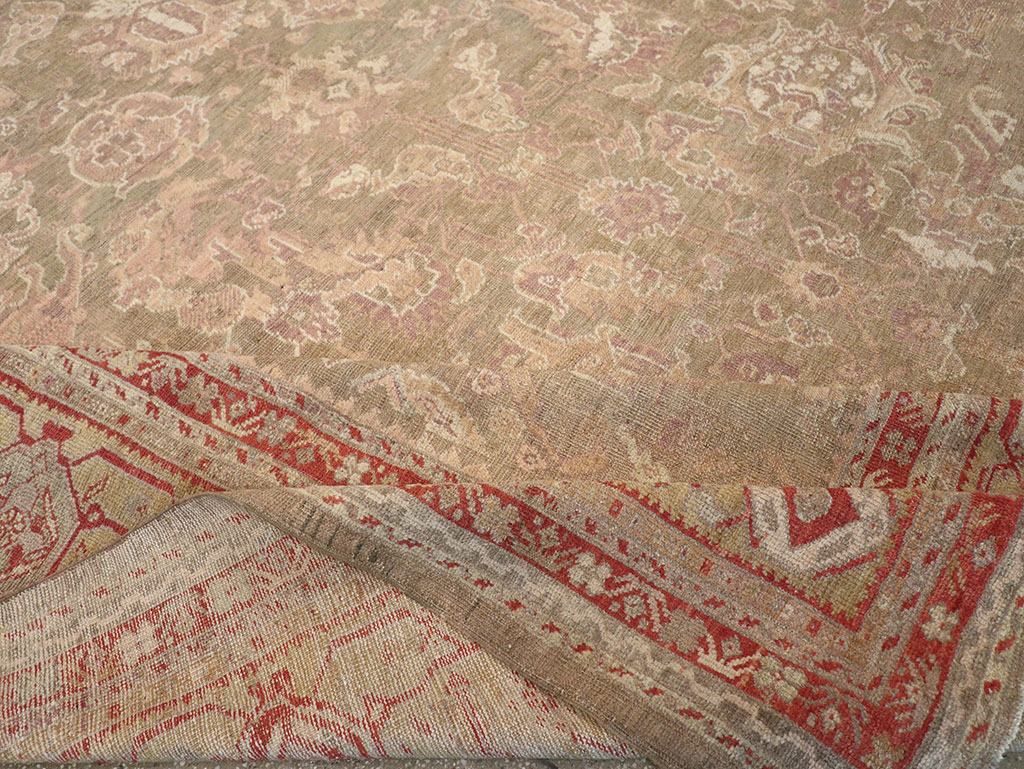 Antique Turkish Oushak Carpet, No.22167 - Gsblank