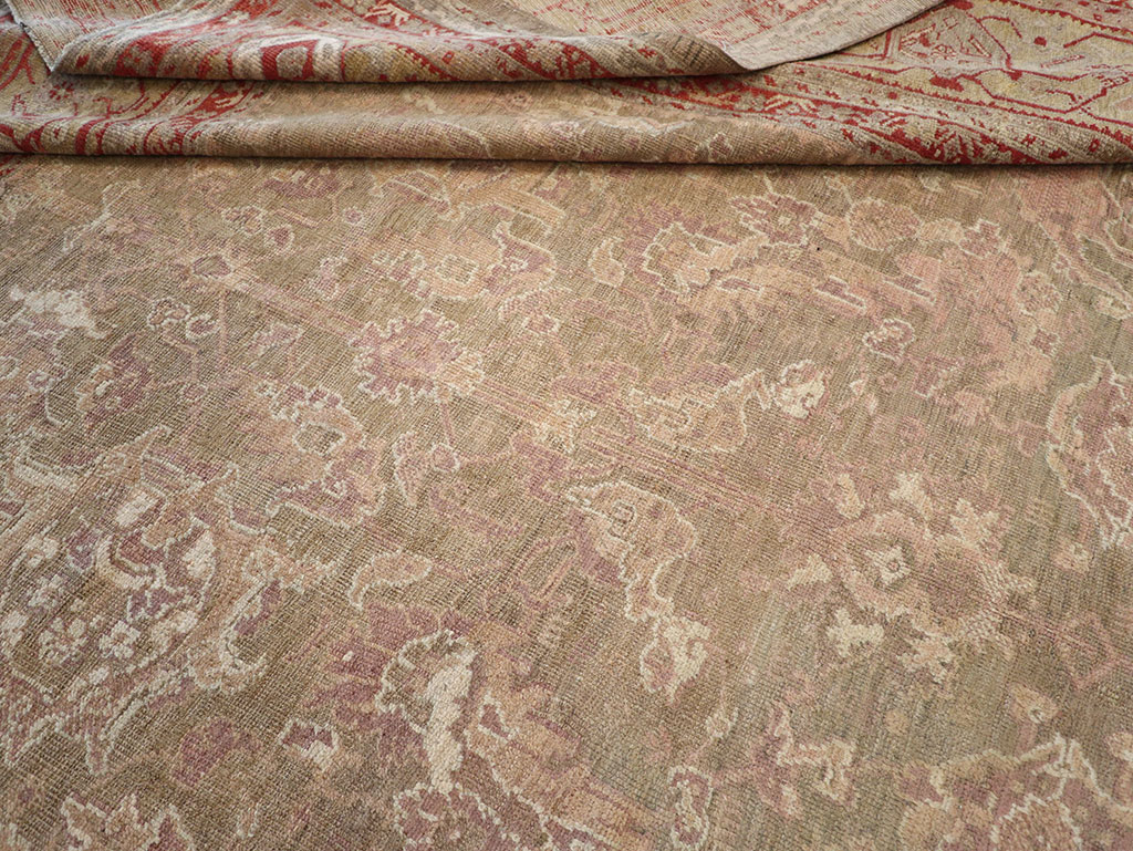 Antique Turkish Oushak Carpet, No.22167 - Gsblank