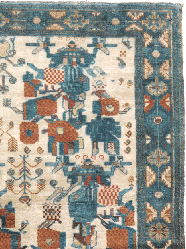 Vintage Persian Afshar Rug, No.22183 - Gsblank