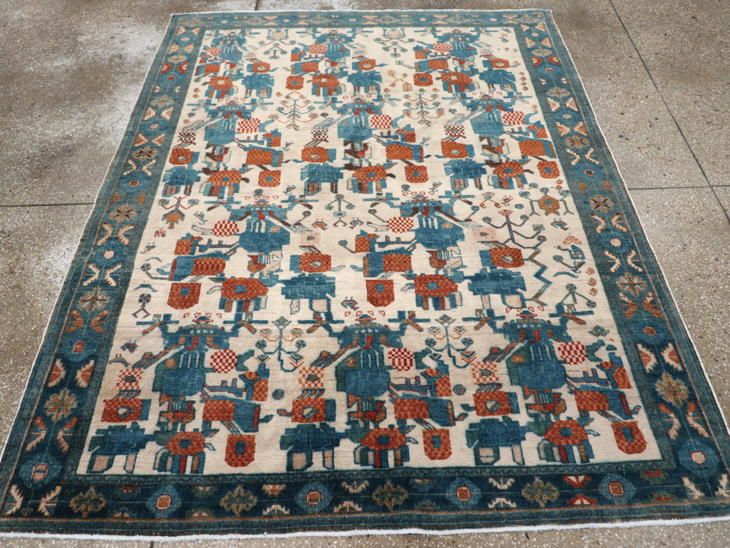 Vintage Persian Afshar Rug, No.22183 - Gsblank