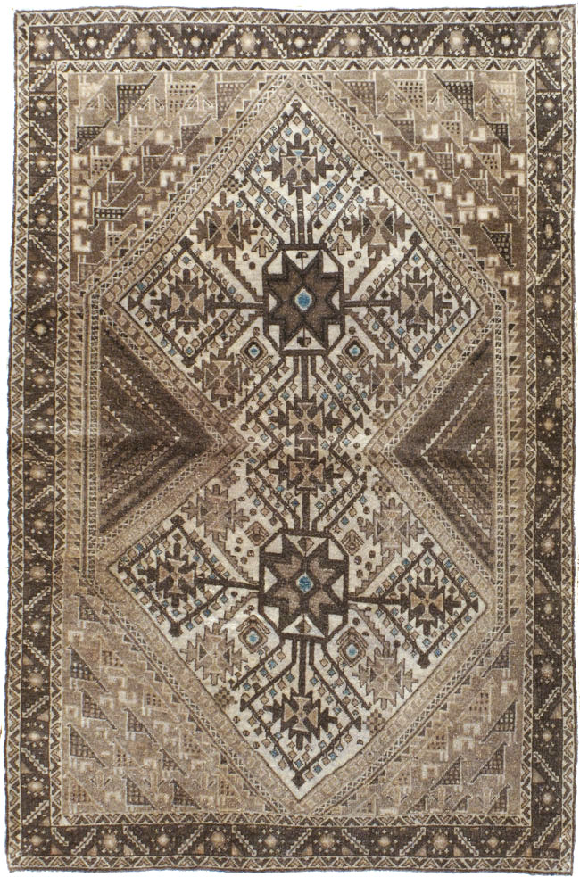 Vintage Persian Afshar Rug, No.22184 - Gsblank