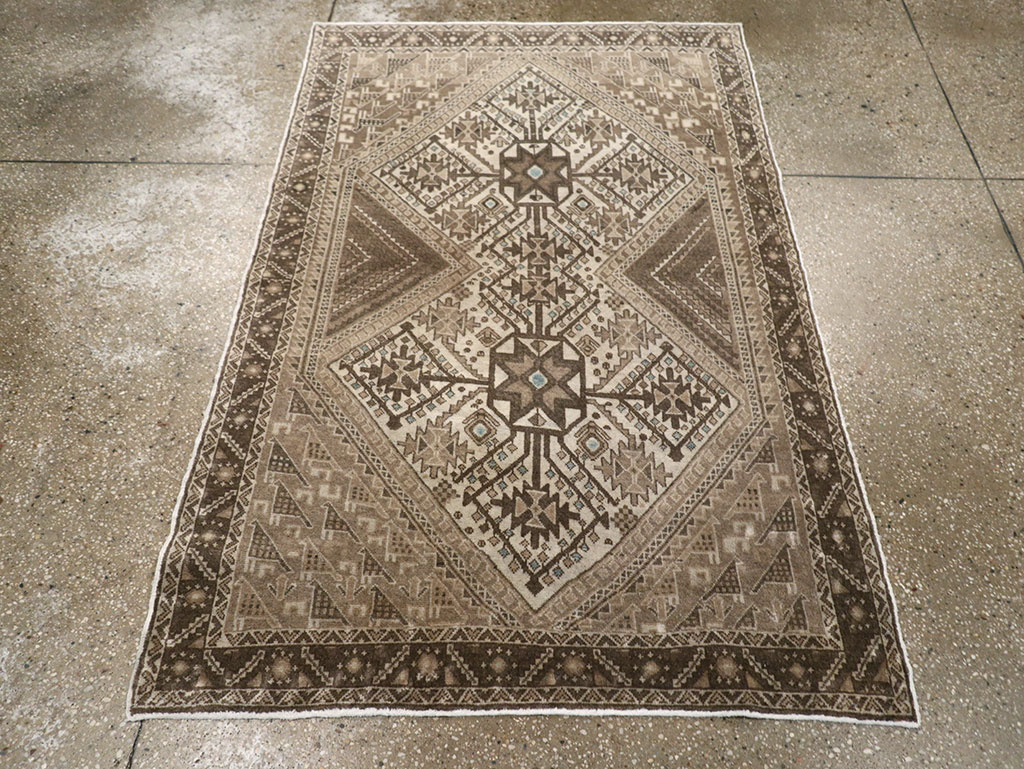 Vintage Persian Afshar Rug, No.22184 - Gsblank