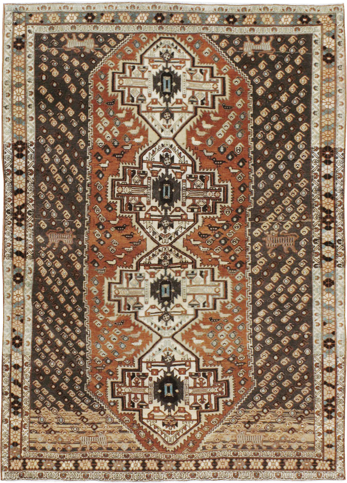 Vintage Persian Afshar Rug, No.22191 - Gsblank
