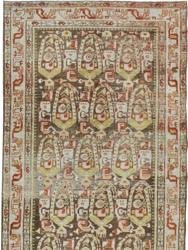 Vintage Persian Malayer Runner, No.22211 - Gsblank