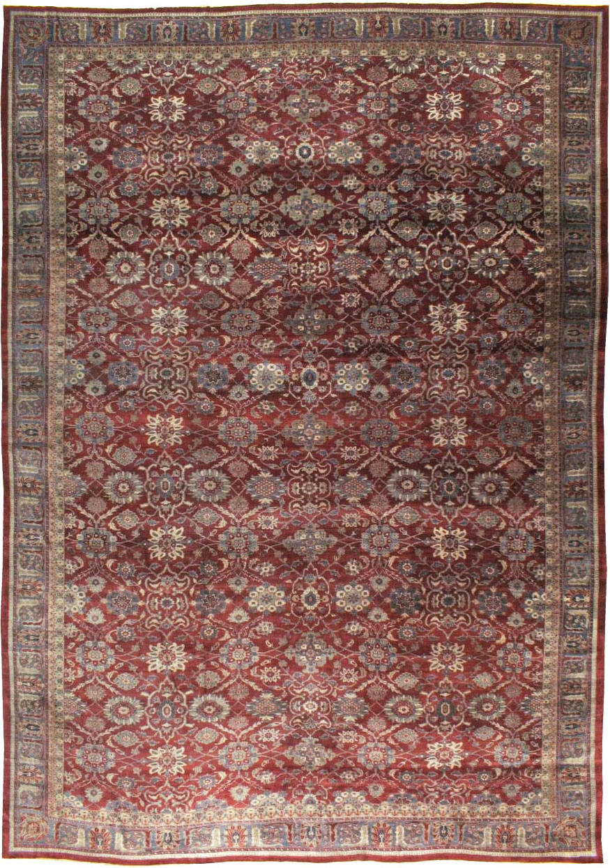 Antique Persian Mahal Carpet, No.22239 - Gsblank