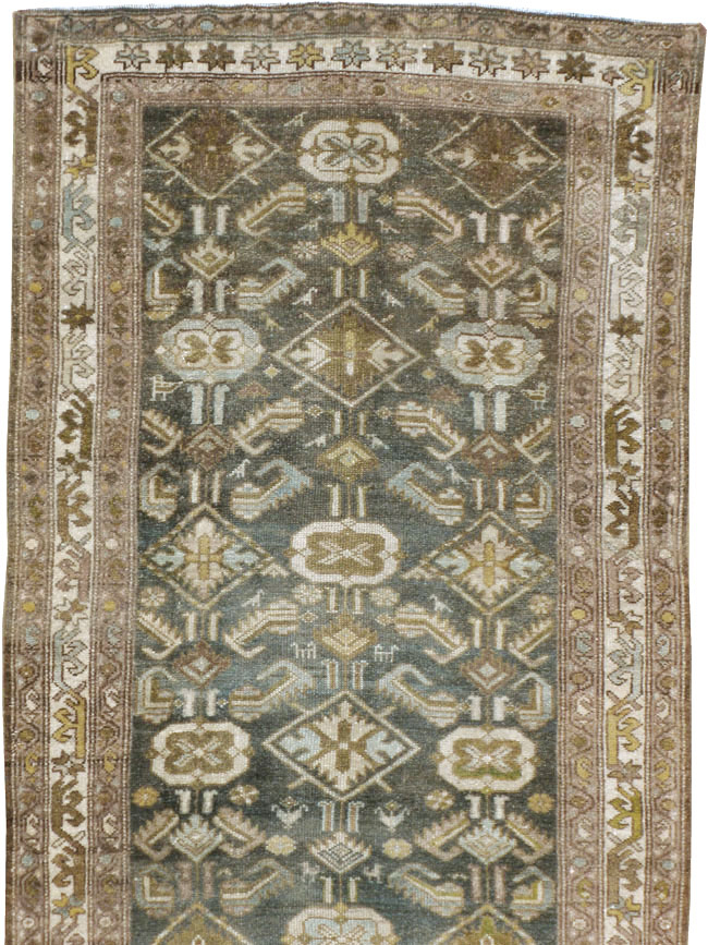 Vintage Persian Malayer Runner, No.22242 - Gsblank