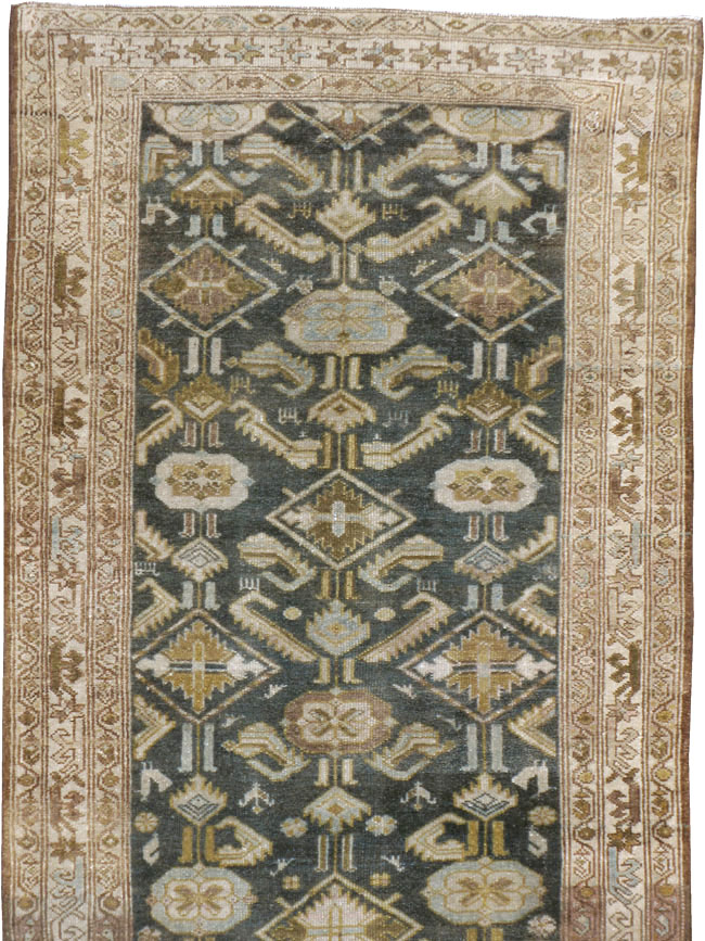 Vintage Persian Malayer Runner, No.22242 - Gsblank
