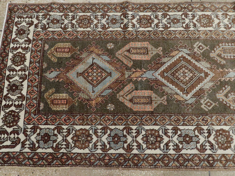 Antique Persian Kurdish Runner, No.22243 - Gsblank