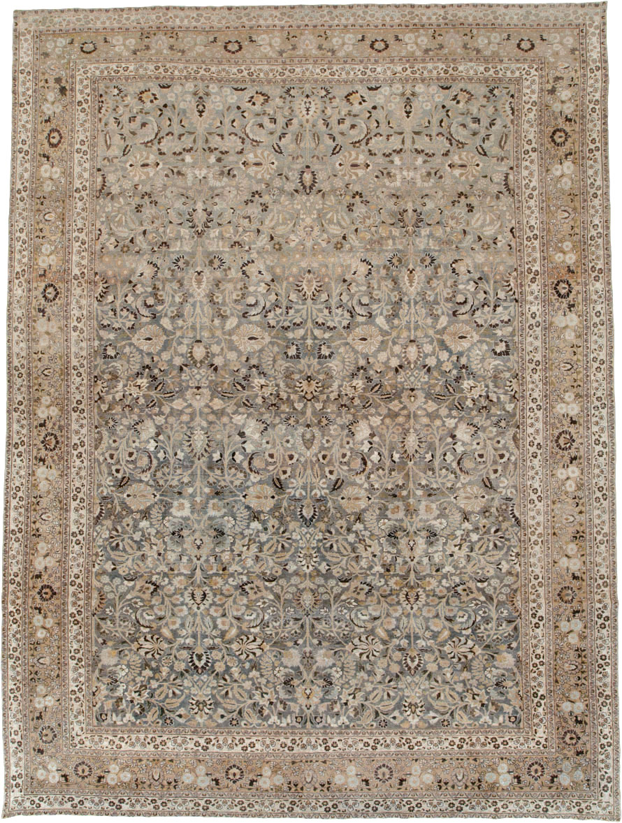 Antique Persian Mashad Large Carpet, No.22261 - Gsblank