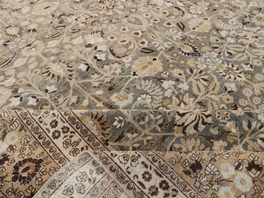 Antique Persian Mashad Large Carpet, No.22261 - Gsblank