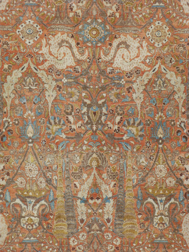 Antique Persian Tabriz Hagi Jalili Carpet, No.22278 - Gsblank