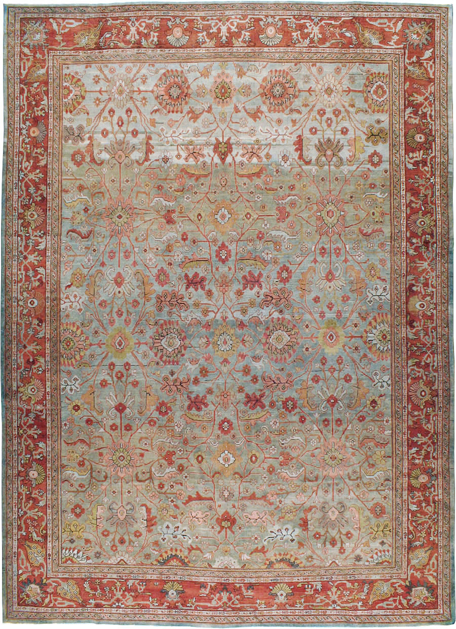 Antique Persian Mahal Carpet, No.22279 - Gsblank