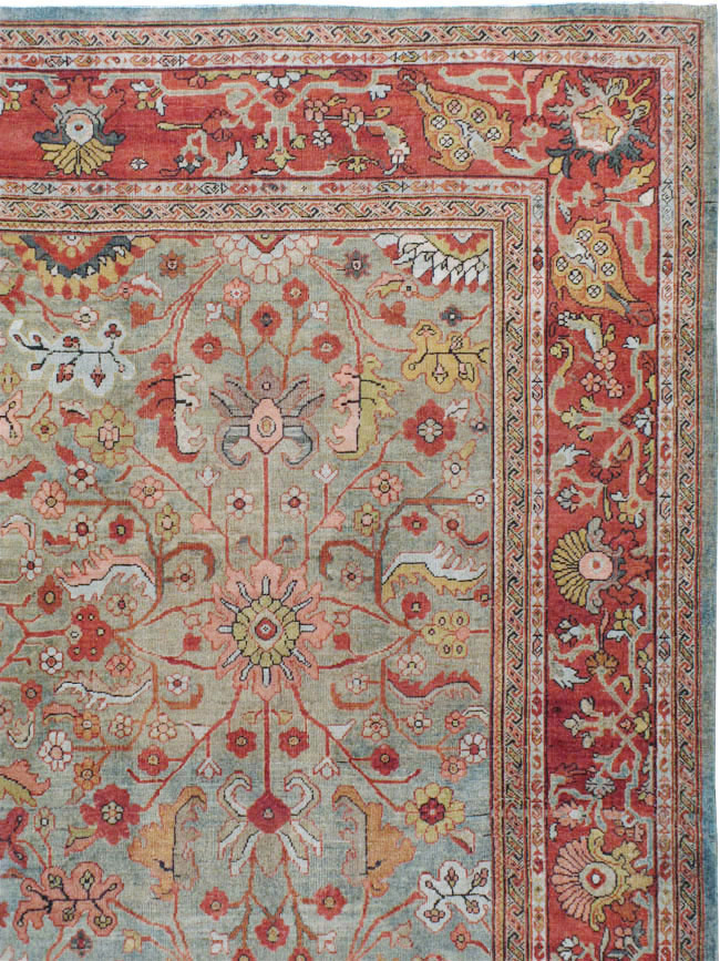 Antique Persian Mahal Carpet, No.22279 - Gsblank