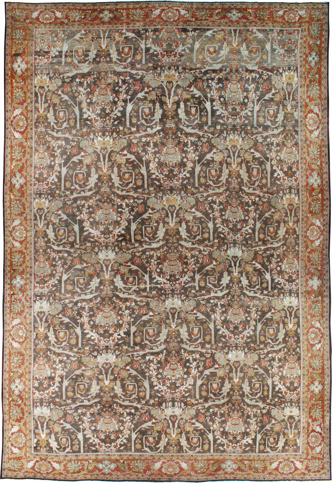 Antique Persian Mahal Carpet, No.22288 - Gsblank
