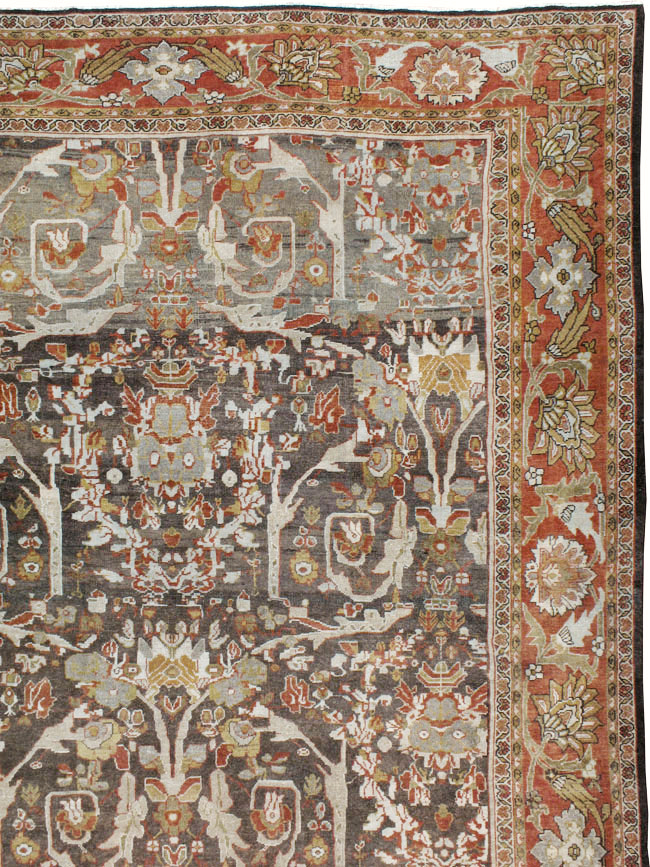 Antique Persian Mahal Carpet, No.22288 - Gsblank