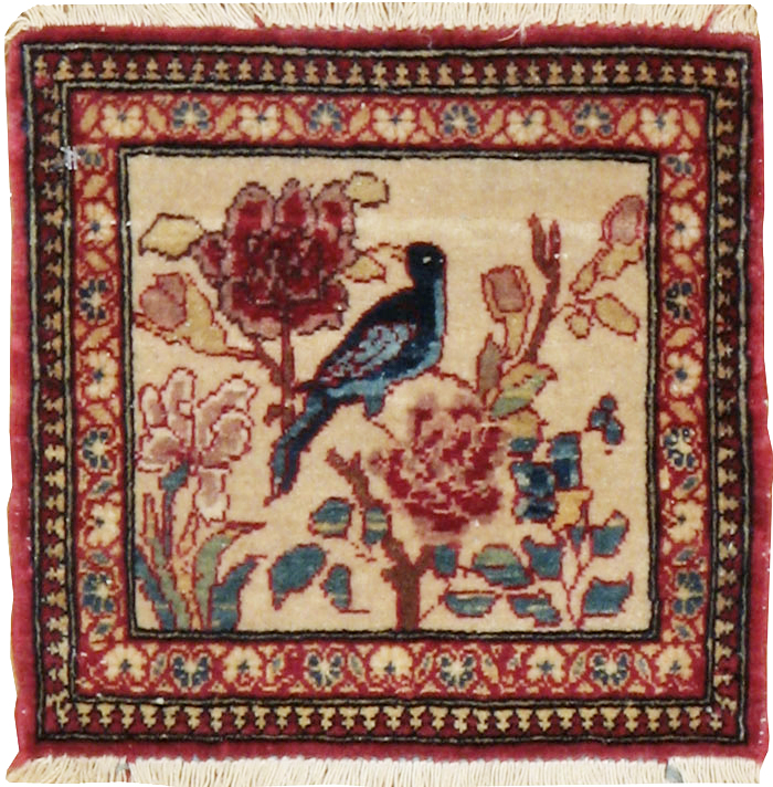 Antique Persian Tabriz Pictorial Rug, No.22294 - Gsblank