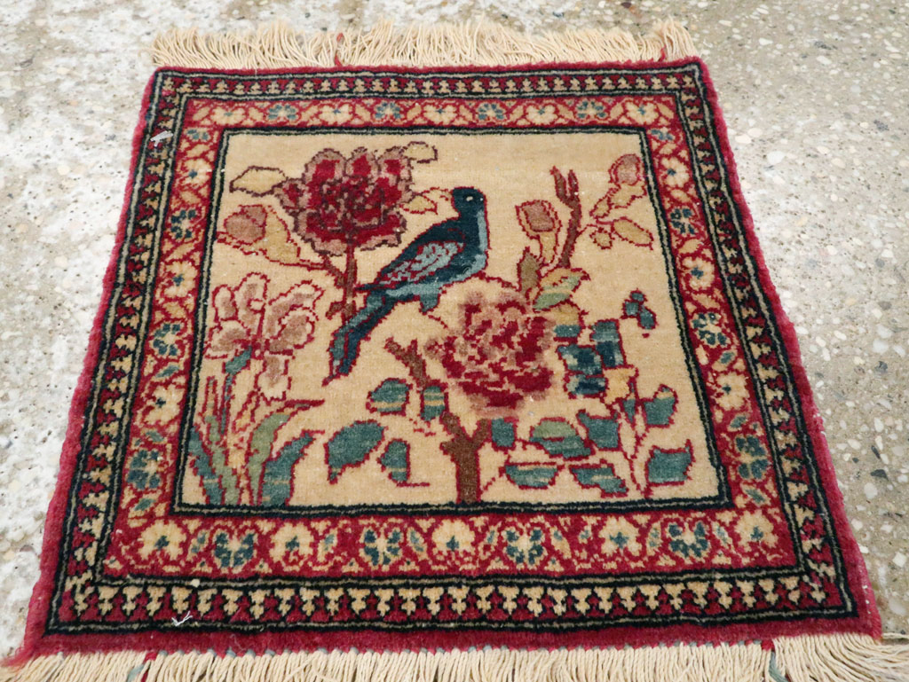 Antique Persian Tabriz Pictorial Rug, No.22294 - Gsblank