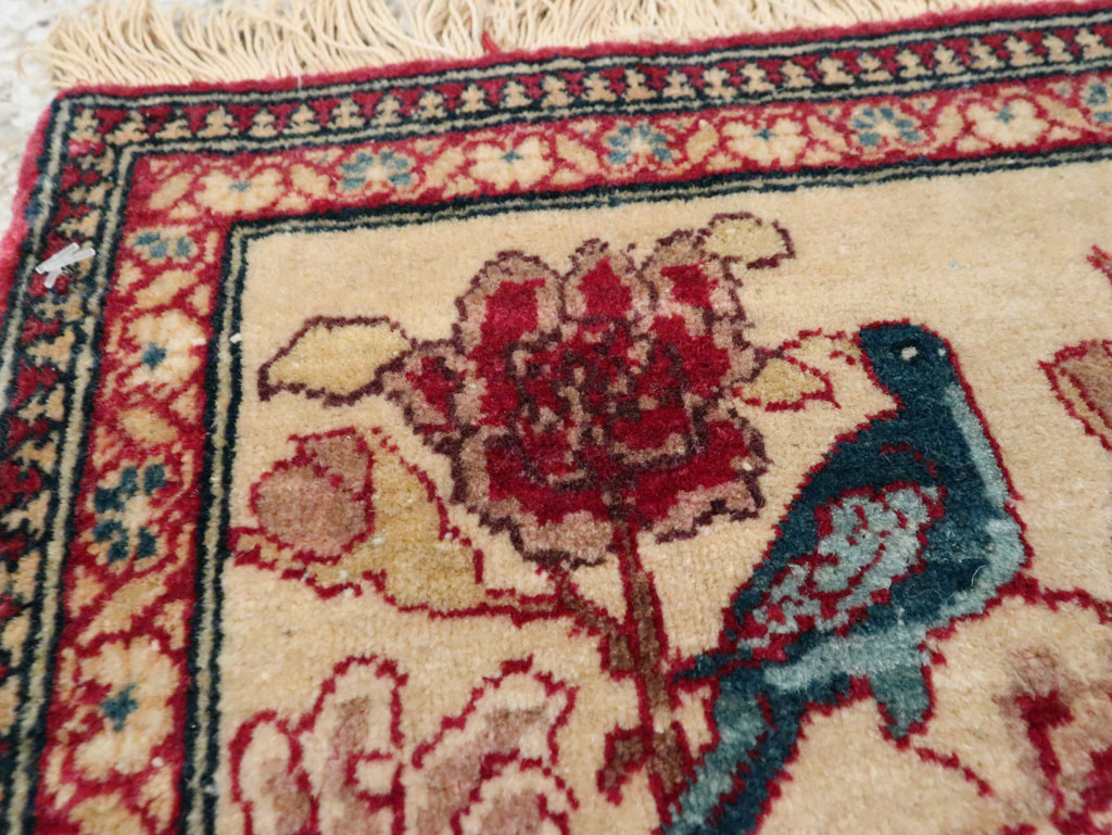 Antique Persian Tabriz Pictorial Rug, No.22294 - Gsblank