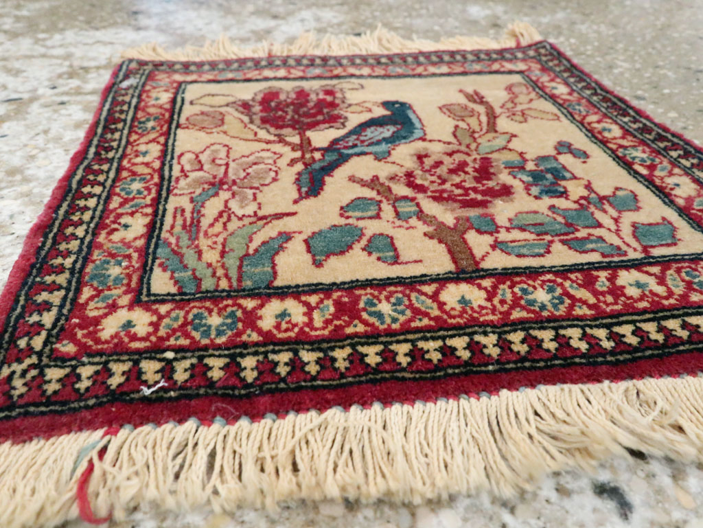 Antique Persian Tabriz Pictorial Rug, No.22294 - Gsblank