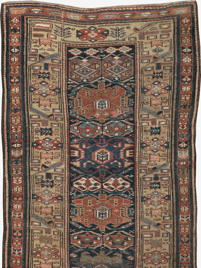 Antique Persian Kurdish Runner, No.22295 - Gsblank