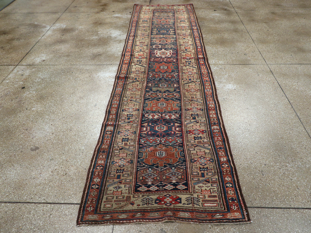 Antique Persian Kurdish Runner, No.22295 - Gsblank