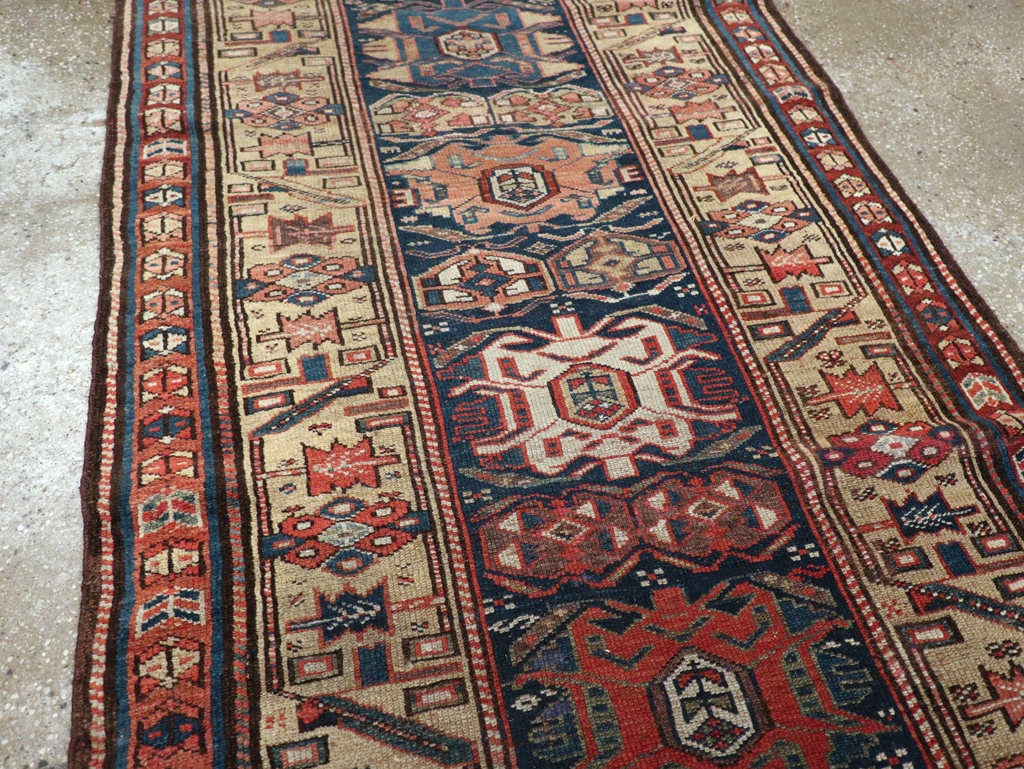 Antique Persian Kurdish Runner, No.22295 - Gsblank