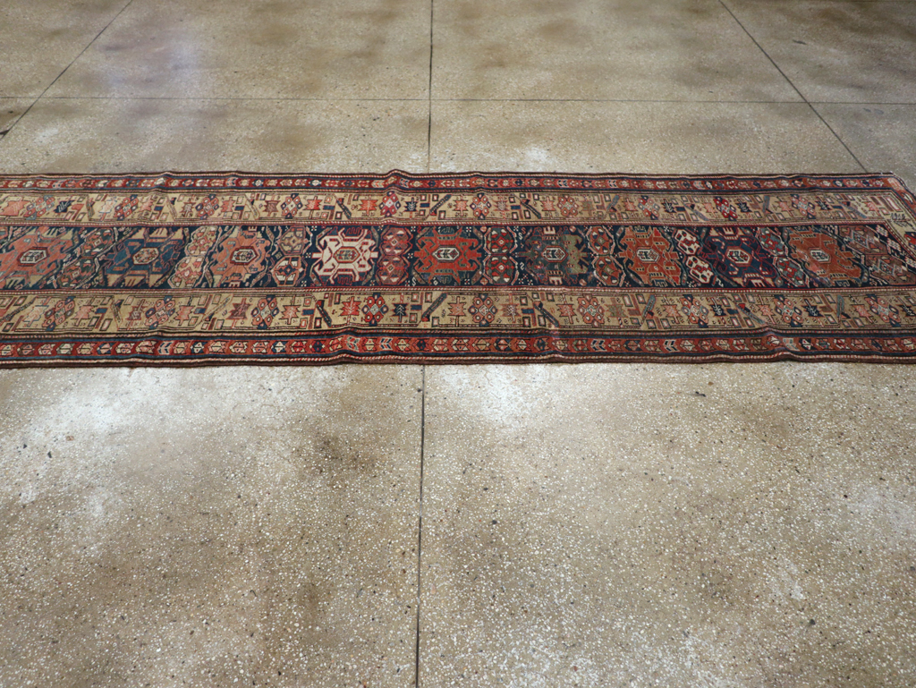 Antique Persian Kurdish Runner, No.22295 - Gsblank