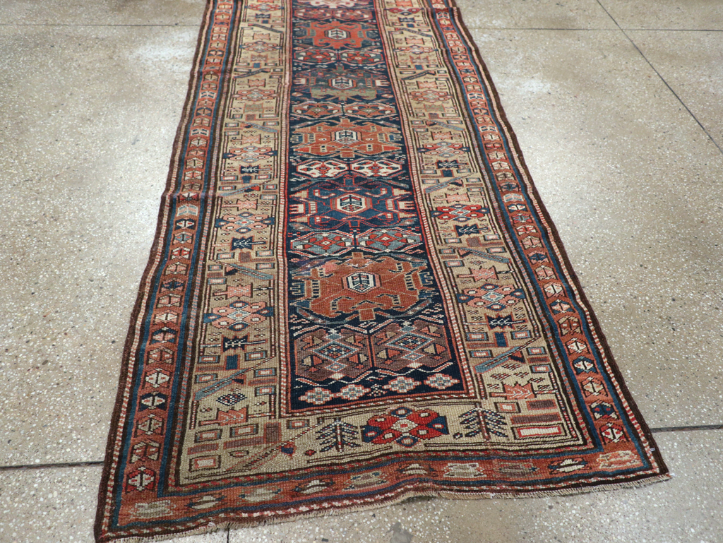 Antique Persian Kurdish Runner, No.22295 - Gsblank