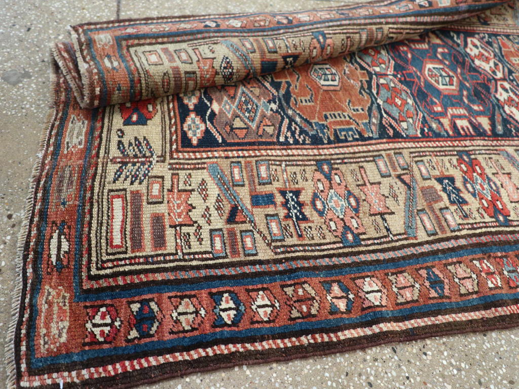 Antique Persian Kurdish Runner, No.22295 - Gsblank