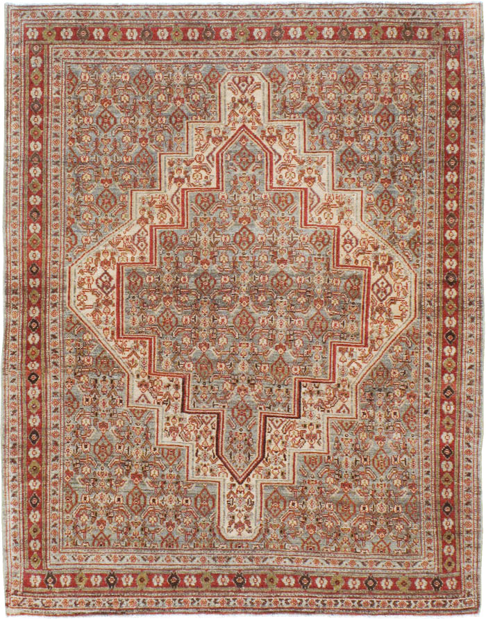 Antique Persian Senneh Rug, No.22301 - Gsblank