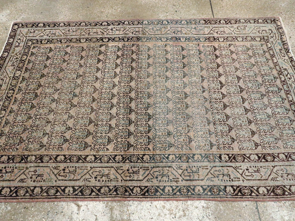 Vintage Persian Mahal Rug, No.22315 - Gsblank