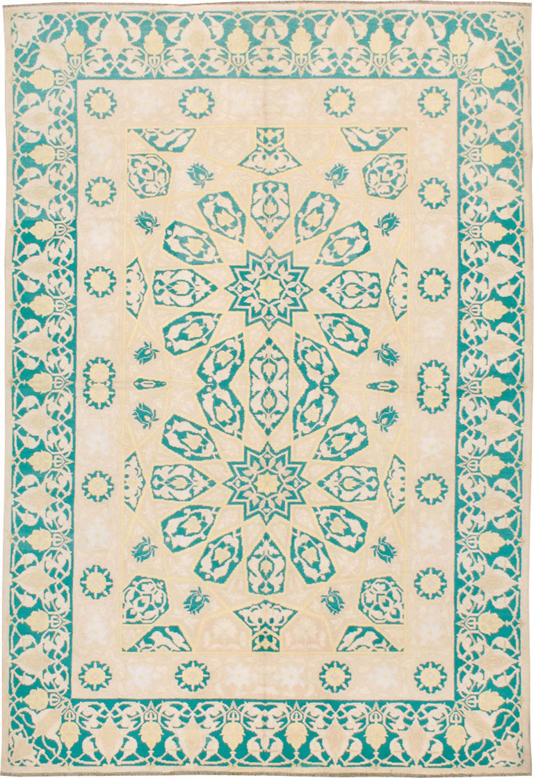 Vintage Indian Cotton Agra Carpet, No.22328 - Gsblank