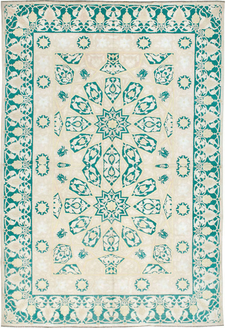 Vintage Indian Cotton Agra Carpet, No.22328 - Gsblank