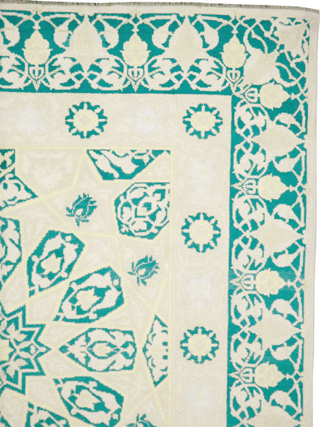 Vintage Indian Cotton Agra Carpet, No.22328 - Gsblank