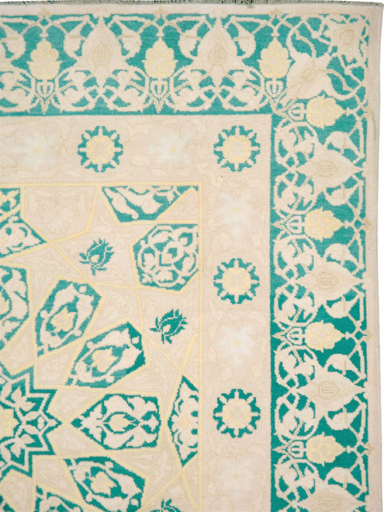 Vintage Indian Cotton Agra Carpet, No.22328 - Gsblank