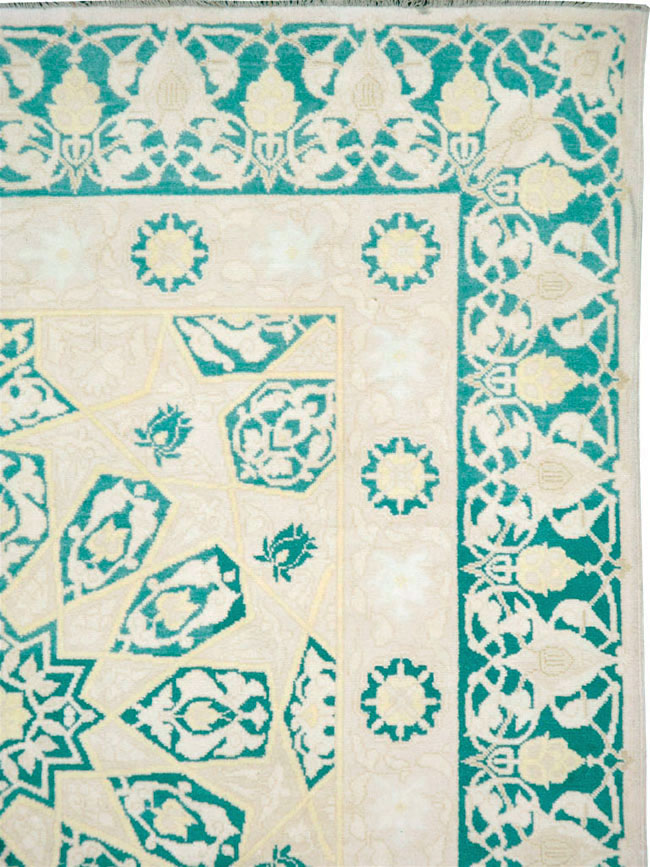 Vintage Indian Cotton Agra Carpet, No.22328 - Gsblank