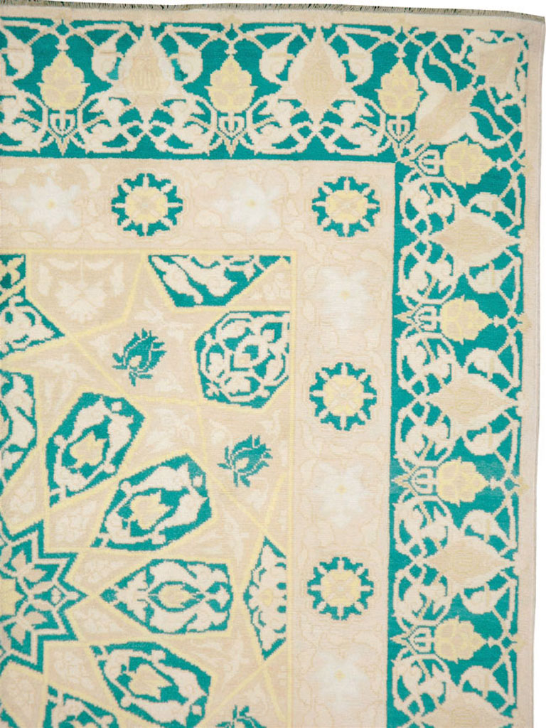 Vintage Indian Cotton Agra Carpet, No.22328 - Gsblank