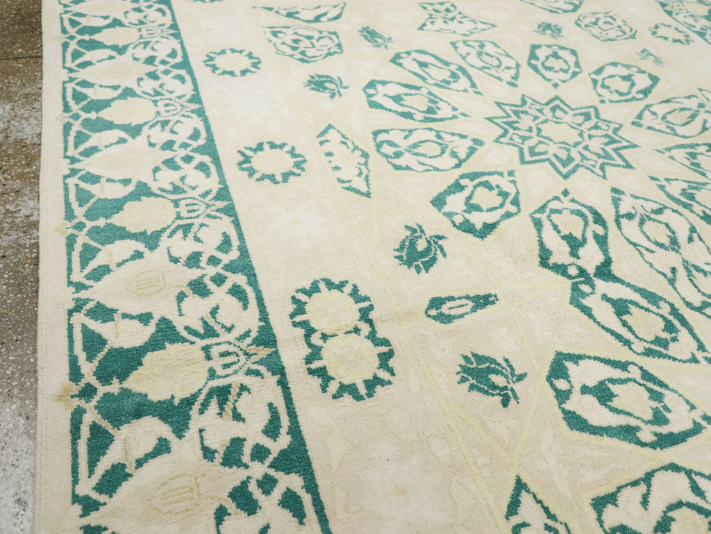 Vintage Indian Cotton Agra Carpet, No.22328 - Gsblank