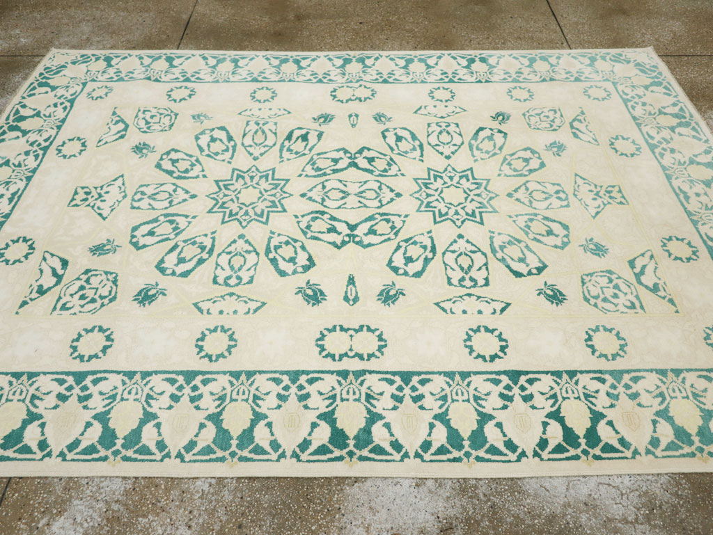 Vintage Indian Cotton Agra Carpet, No.22328 - Gsblank