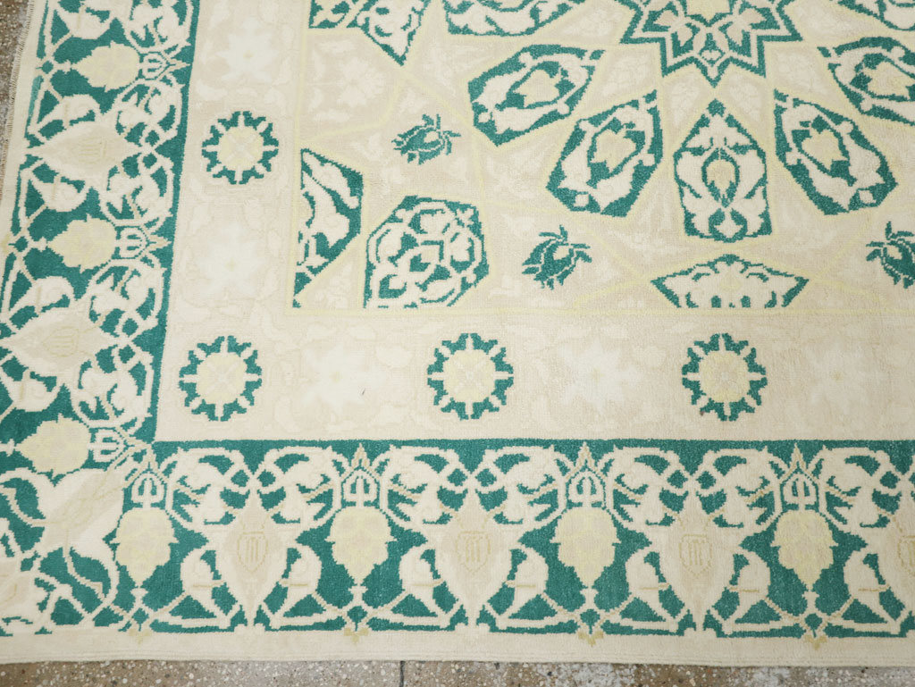 Vintage Indian Cotton Agra Carpet, No.22328 - Gsblank