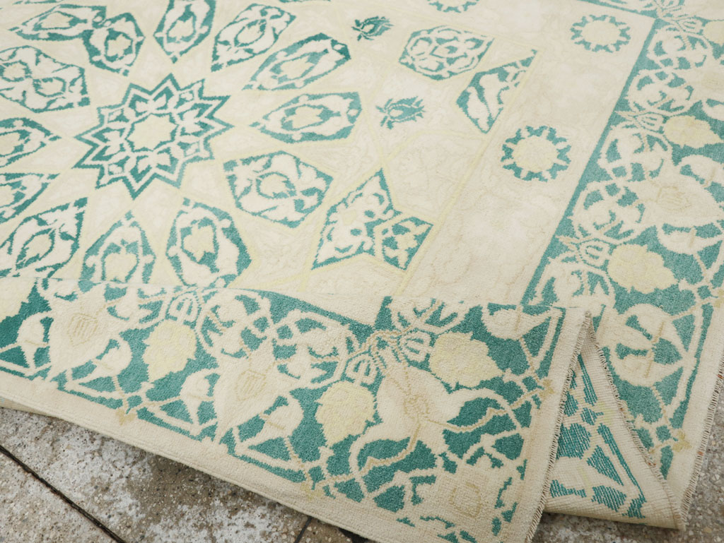 Vintage Indian Cotton Agra Carpet, No.22328 - Gsblank