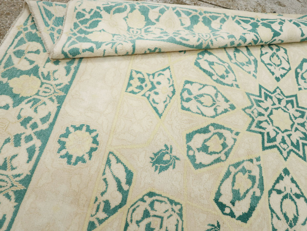 Vintage Indian Cotton Agra Carpet, No.22328 - Gsblank