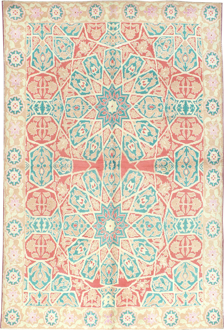 Vintage Indian Cotton Agra Rug, No.22333 - Gsblank